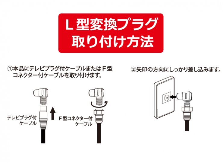 高シールドL型変換プラグ 30個パック入 | maxtel商品紹介サイト